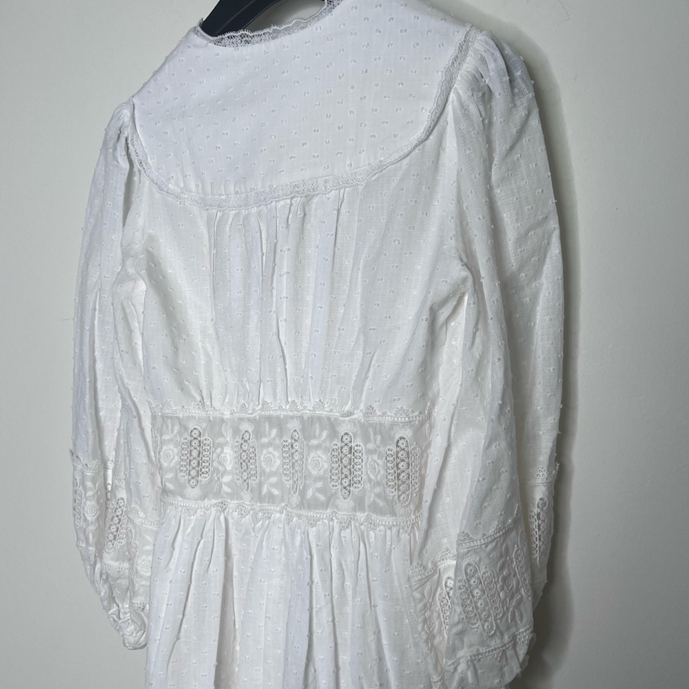 Zimmermann Iris Corset White Lace Dress Petite Small. - Picture 7 of 9